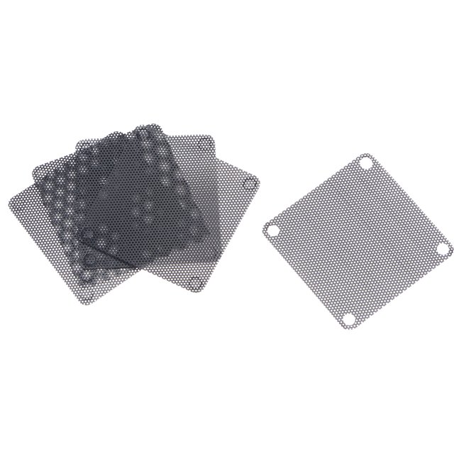 Unique Bargains PC Dust Fan Screen with Screws for Cooling Dustproof Case Cover Office, Home 2.36inch 5Pcs