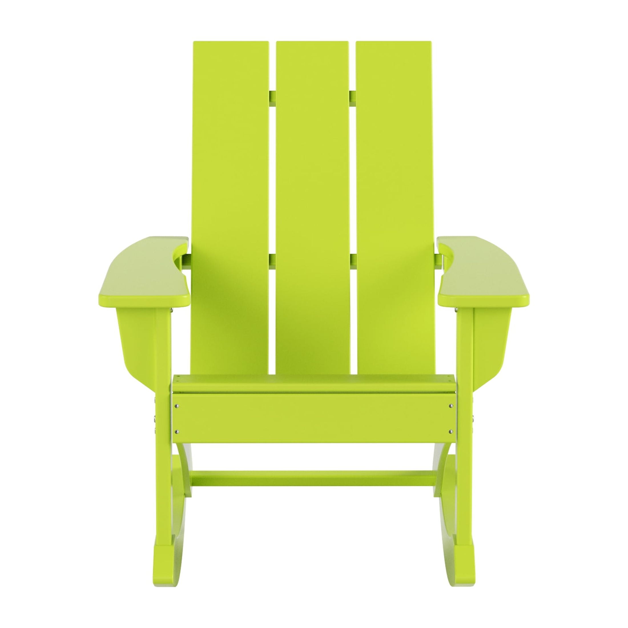 GARDEN Modern Plastic Outdoor Rocking Chair for Patio Porch Lime