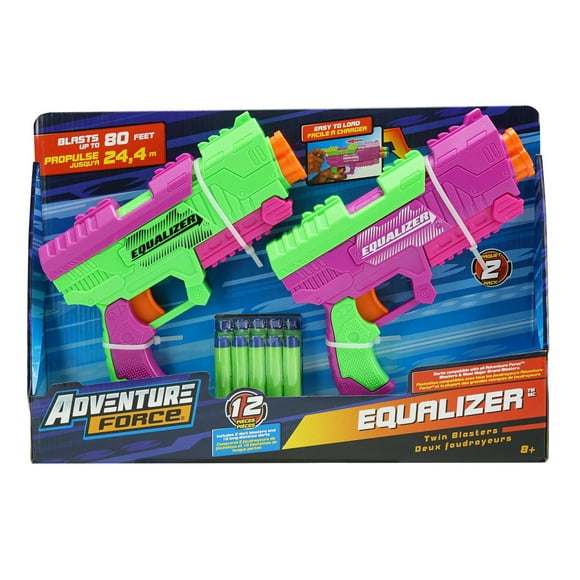 Ensemble de 2 fusils à fléchettes Equalizer Adventure Force 2 fusils à fléchettes