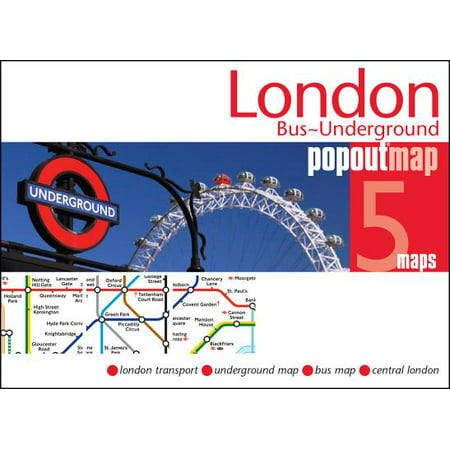 London bus & underground popout map: