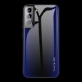 thumbnail image 2 of Tarise Case for Samsung Galaxy S22 Ultra, Tempered Glass Back Shell Soft TPU Bumper Edge Cover Fashion Luxury Slim Hybrid Hard Back Phone Case Cover for Samsung Galaxy S22 Ultra 5G 6.8" 2022, Darkblue, 2 of 11