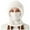 White, variant on 3 in 1 Beanie Hat with Scarf and Mask Plush Fuzzy Winter Hats for Women Cute Fashion Windproof Balaclava for Cold Weather