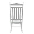 thumbnail image 4 of Balcony Porch Adult Rocking Chair White, Solid Wood Comfortable Rocking Chair for Patio Outdoor Relax, 4 of 9