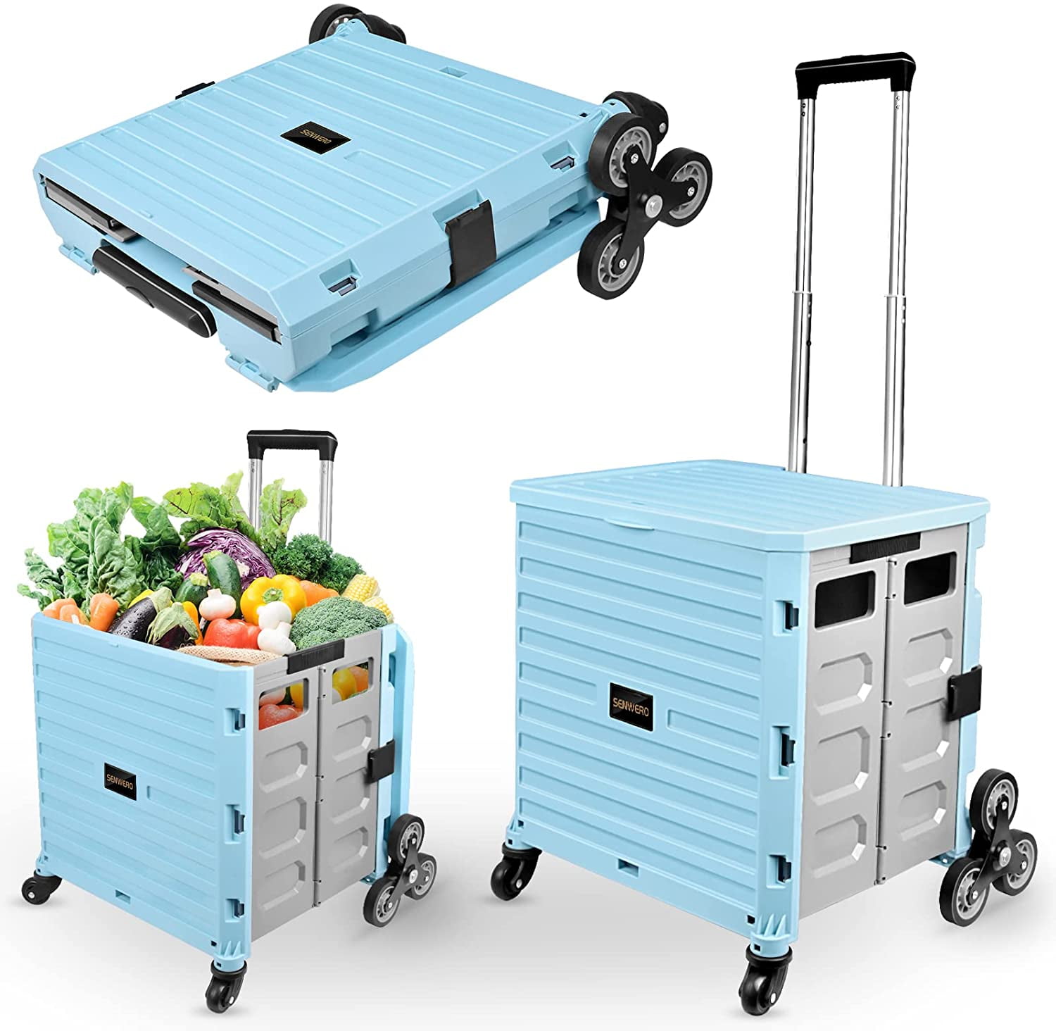 Wsky Collapsible Rolling Crate with 8 Wheels, Stair Uganda Ubuy