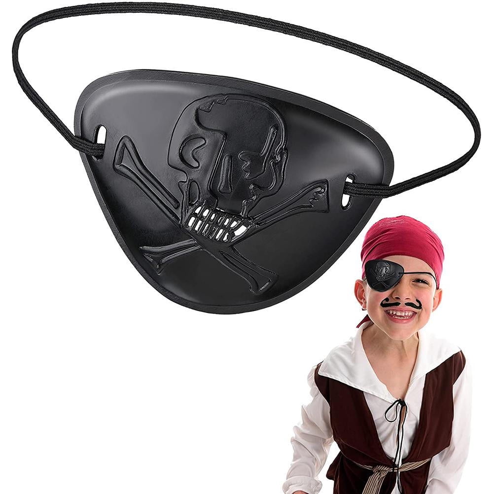 Kids Pirate Eye Patch Mask Cover LED Flashing Lights Fancy Dress Skull Toy Gift 