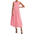 thumbnail image 1 of Vestido midi casual sin mangas BTFBM para mujer 2025, 1 of 9