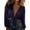 Navy*, variant on Women's Swimwear Cover Ups Tops Tie Front Knot Swimsuit Bikini Bathing Suit Long Sleeve Soft Beach Wrap Shirt