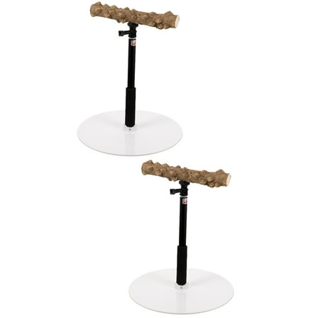 2 PCS Large Bird Cage Bird Feeder Parrot Perch Bird Perch Stand Fitness 98x30cm