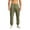Army Green, variant on Mens Tapered Cargo Sweatpants Drawstring Elastic High Waist Large Side Cargo Pockets Ribbed Soft Breathable Multi Color Daily Gym Running Street Workout Summer Pants