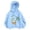 Sky Blue, variant on Girls Cartoon Print Hoodie Long Sleeve Casual Pullover Top For Toddler Kids