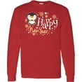 thumbnail image 3 of Inktastic Happy New Year with Cute Penguin Long Sleeve T-Shirt, 3 of 5