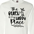 thumbnail image 4 of Inktastic Spring Break the Beach is My Happy Place Long Sleeve T-Shirt, 4 of 5