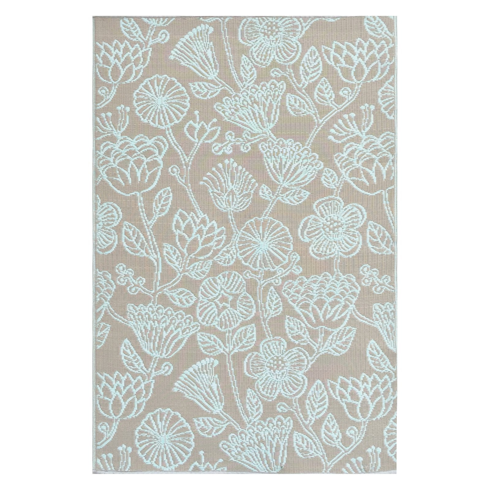 Mad Mats Line Flower Indoor/Outdoor Area Rug