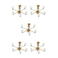 thumbnail image 1 of ZheElen Trendy Chic Miniature Chandelier Ceiling Lamp Model Layout Decor Accessories Golden Warm Light 8.2x4.5cm 5Set, 1 of 6