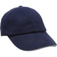 thumbnail image 3 of Result  Low Profile Heavy Brushed Cotton Baseball Cap With Sandwich Peak, 3 of 5