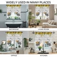 thumbnail image 3 of Sunflowers Swag Valances for Windows, Kitchen Curtains 36 Inch Length 2 Panels Set, Spring Botanical Truck Pig Wooden Grain Short Curtains for Small Windows Rod Pocket Cafe Curtains Drapes 28"x36", 3 of 8