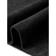 thumbnail image 5 of Agnes Orinda Women's Plus Size Halloween Outfits Corduroy Skirts Button Decor Vintage Elastic High Waist A-line Midi Skirt with Pockets 1X Black, 5 of 6