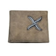 thumbnail image 1 of Twisted X Mens Distressed Leather Bifold Wallet (Brown), 1 of 3