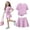 Pink, variant on Summer Outfits for Children Girls Size 8 Cute Two Piece Outfits Tracksuit Casual Short Sleeve T Shirt and Skirt Set Clothing Sets Light Blue 9-10 Years
