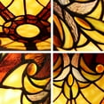 thumbnail image 6 of RADIANCE Goods Victorian-Style 3-Light Antique Dark Bronze Finish Ceiling Flush-Mount 16" Wide, 6 of 7