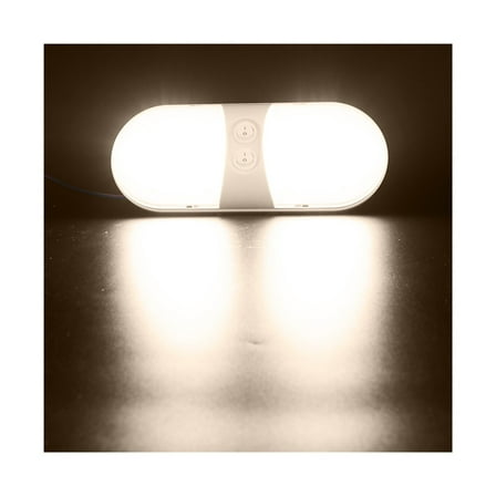 6.8w 12V LED Dome Light Ceiling Lamp With Switch Caravan Accessories For RV Marine Boat Yacht Camping Car Motorhome Trailer ,Easy to Use