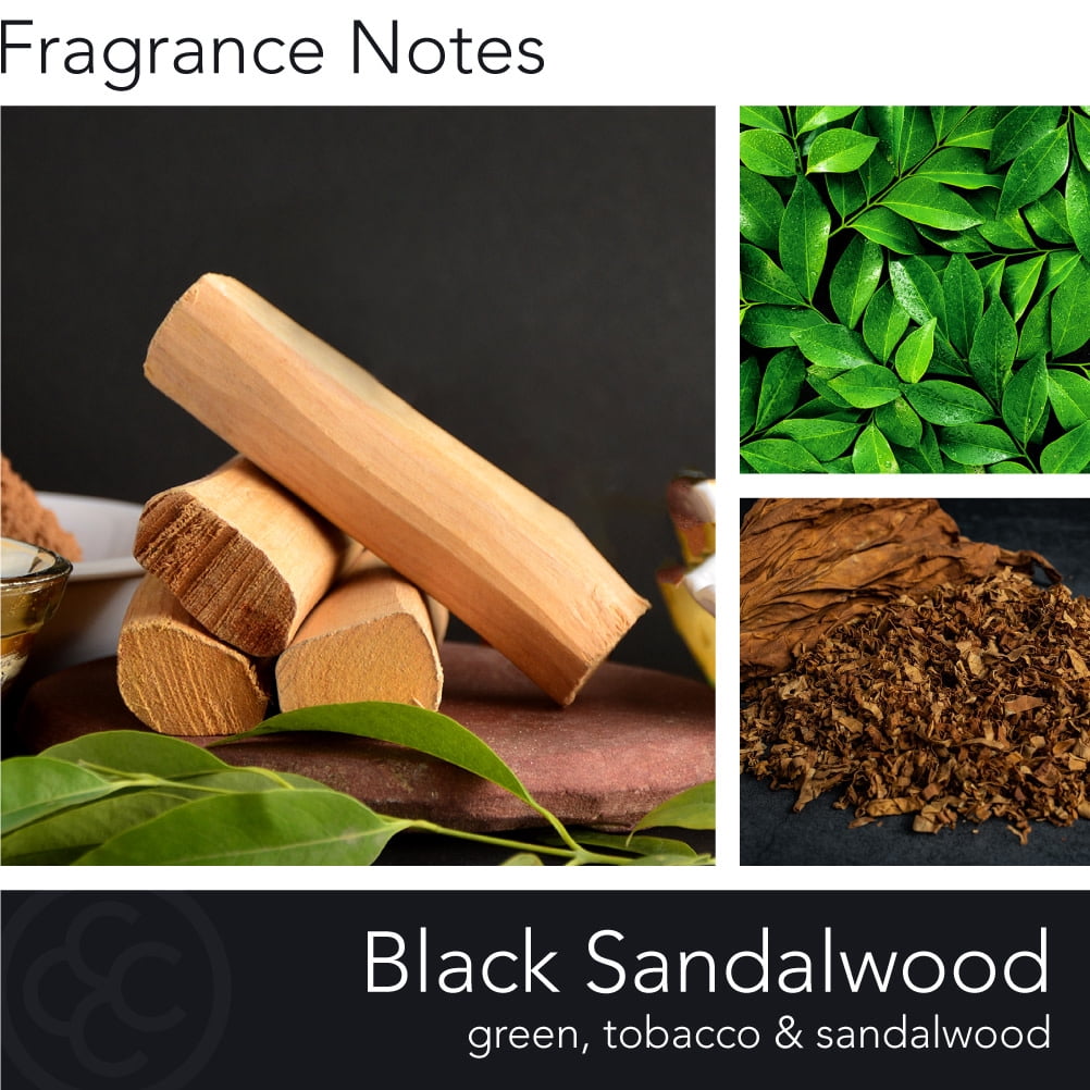 Manly Indulgence Black Sandalwood 20 oz Scented Wood Wick Jar Candle