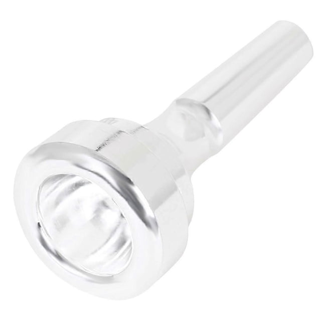 Boquilla para corneta en Si bemol, chapada en plata, de latón, 4B. Accesorios para instrumentos de latón.