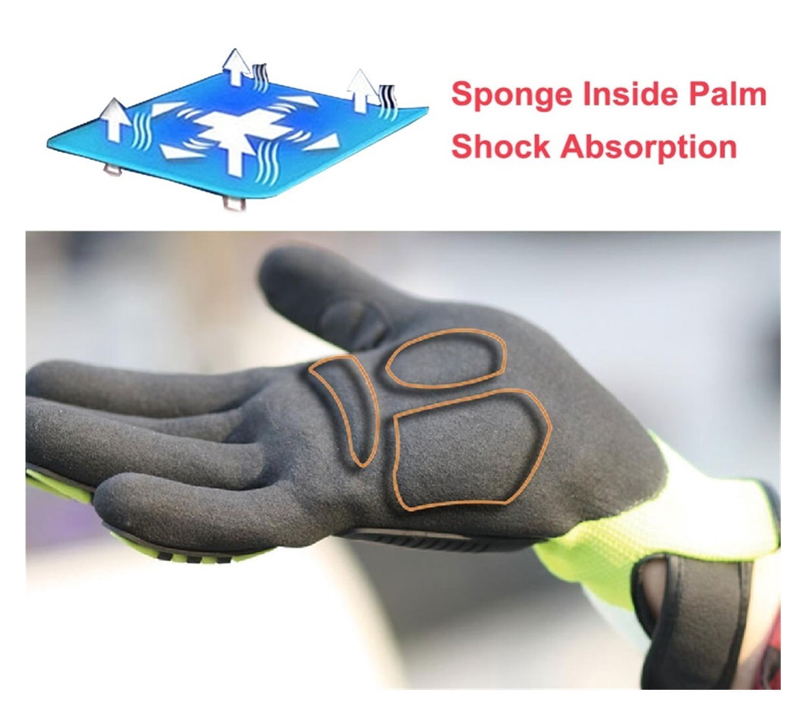 Cut Level A6 Cut Resistant Safety Garden Work Glove Anti Vibration Mechanic Hand Protection Running Gloves Safety Work Glove ,Superior Abrasion
