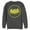 Charcoal Heather, variant on Men's Batman Logo Cute Cartoon Sweatshirt Navy Blue 2X Large