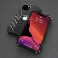 thumbnail image 4 of Compatible avec iPhone 12 Mini Étui Armure en Métal Protection Robuste Défenseur Étui Protectrice Robuste Acier Inoxydable Anti-Rayures Antichoc Antichoc Alliage d'Aluminium 5.4 Pouces, 4 of 7