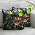 thumbnail image 3 of Lights Graphic Decorative Men Women Boy Girl Room Cushion Throw Pillow Cover for Home Couch Living Room Bed Sofa   printed on both sides 全年适用 zipper closure 1PC, 3 of 5