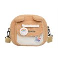 thumbnail image 1 of Bolso Bandolera Bolsa bandolera de felpa pequeño con orejas de dibujos animados lindo con alfiler para vacaciones de fin de semana Likrtyny Para Estrenar, 1 of 6