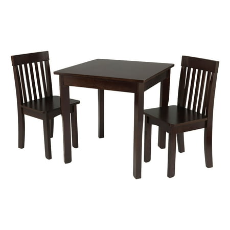 Kidkraft Square Table And 2 Avalon Chairs Set Espresso