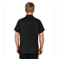 thumbnail image 2 of TOPTIE Short Sleeve Chef Coat Jacket Black Breathable Zipper Chef Uniform with Knit Mesh, 2 of 7