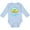 AE-Light Blue, variant on Summer Enjoy the Sunshine Venice Beach California in Blue Boys or Girls Long Sleeve Baby Bodysuit