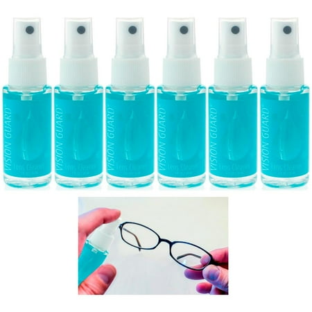 Glass Spray Guard - 6 Vision Guard Lens Cleaner Spray Bottle Glasses Camera Screen Cell Phone Tablet