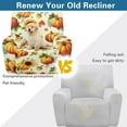 thumbnail image 4 of Xixirimido Sunflower Pumpkin Maple Leaf Recliner Chair Cover, 4-Pieces Stretch Recliner Covers for Recliner Chair Soft Reclining Chair Slipcover Thanksgiving Furniture Protector for Pets Kids, 4 of 8