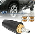 thumbnail image 4 of Pressure Washer  Nozzle, Stainless Steel Black High Pressure Washer Rotating Nozzle Ceramic 360 Rotating  for Car, 4 of 8