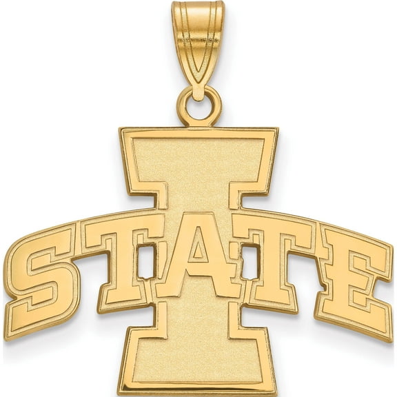 10K Yellow Gold 10Ky Logoart Iowa State University Large Pendant (25 X 26) Made In United States 1y004ias