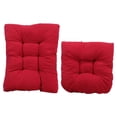 thumbnail image 1 of jinwen Rocking Chair Cushion Set Soft Tufted Recliner Back Seat Indoor/Outdoor Red,, 1 of 9