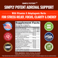 Adrenal Support & Cortisol Manager 90 Capsules, Natural Adrenal