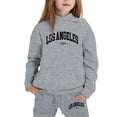 thumbnail image 1 of Girls Outfits Hoodies Letter Print Sweatshirt Stylish Comfortable Everyday Wear, 1 of 4