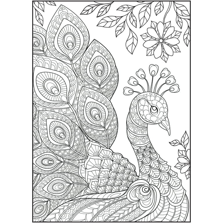 Magical Garden - Timeless Creations - Coloring Book 64 pages (on one side  only)