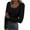 Black, variant on Knitted Tops for Women, Womens Long Sleeve Tops Womens Scoop Neck Ribbed Knit Fitted Casual Tops Tee Slim Basic Shirts Basic Crop Top