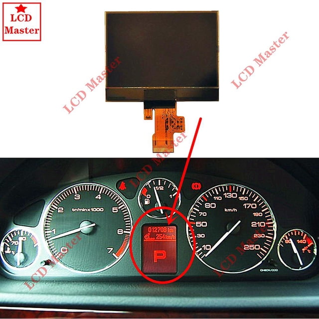 1pcs Lcd Display Screen For Peugeot 407 407sw Coupe Instrument Cluster Dashboard Pixel Repair A2c53119649