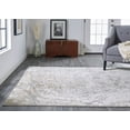 thumbnail image 2 of 2' X 3' Ivory Tan And Gray Abstract Area Rug, 2 of 8