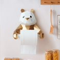 thumbnail image 2 of Portarrollos de papel higiénico con diseño geométrico de panda negro para decoración de pared de baño - Dorado, 2 of 5