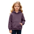 thumbnail image 4 of Girls Hoodies Long Sleeve Pocket Pullover Hooded Sweatshirt Casual Cute Fall Winter Outfits Size 10-11 Years, 4 of 7