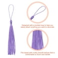 thumbnail image 3 of Unique Bargains 20Pack 5' Silky Bookmark Tassels with Loop for DIY Craft Accessory, Light Purple, 3 of 6