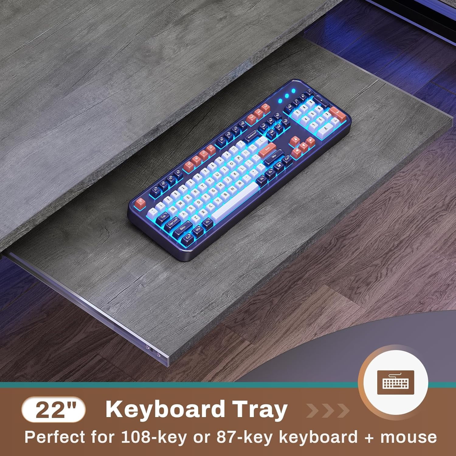 SEDETA L Shaped Gaming Desk with Hutch, 57.5” Reversible Home Office Desk with Power Outlet and Pegboard, Gaming Computer Desk with Keyboard Tray and LED Lights and Storage, Grey